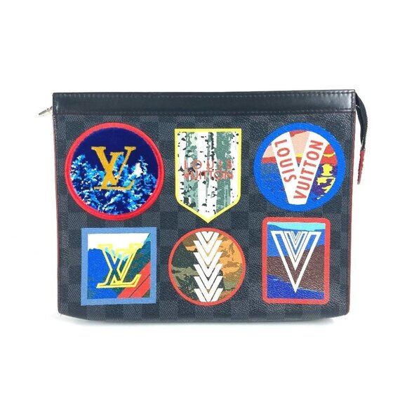 LOUIS VUITTON N60134 Damier Graphite LV Alps Pochette-Voyage MM Clutch bag - Picture 12 of 16